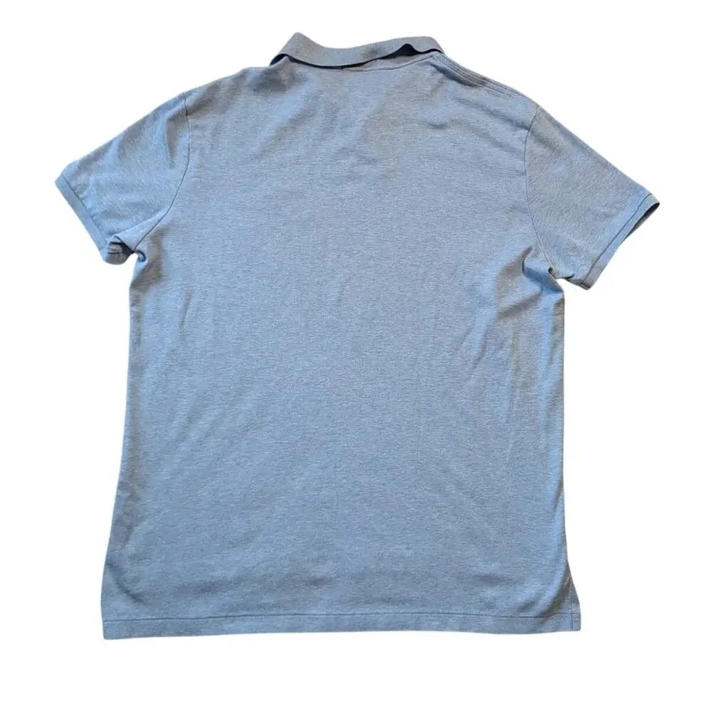 Polo Ralph Lauren Classic Fit Polo Shirt Men XL Light Blue Heather Cotton Pique